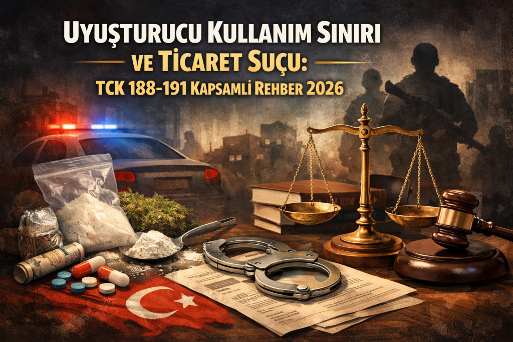 Uyuşturucu Kullanım Sınırı ve Ticaret Suçu: TCK 188-191 Kapsamlı Rehber 2026